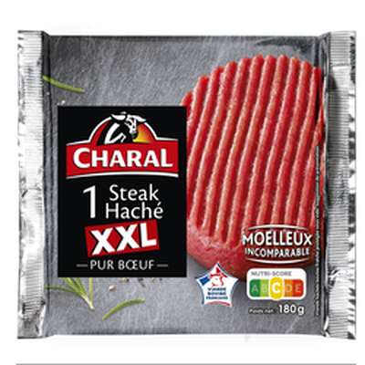 Steak haché XXL 15% MG, Charal (180 g)