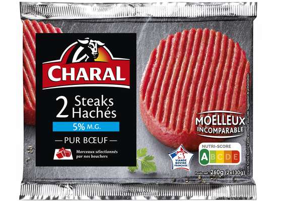 Steak haché 5% MG, Charal (2 x 130 g)
