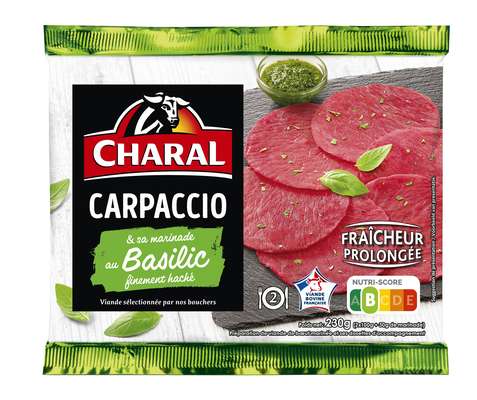Carpaccio Basilic, Charal (230 g)