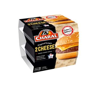 Cheeseburger, Charal (x 2, 145 g)