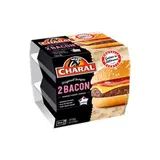 Cheese-burger au bacon, Charal (x 2, 155 g)