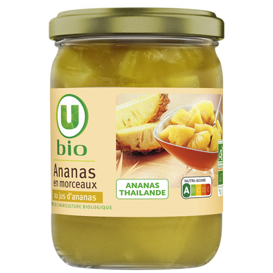 Ananas en morceaux au jus d'ananas, 245g