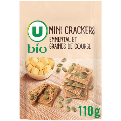 Mini crakers emmental courge U BIO 110G