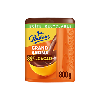 Chocolat poudre POULAIN Grand Arôlme boîte recyclable 800g