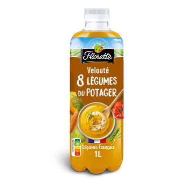 Velouté 8 légumes du potager, FLORETTE, bouteille 1L
