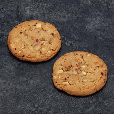 Cookie chocolat blanc framboise x2 décongelé
