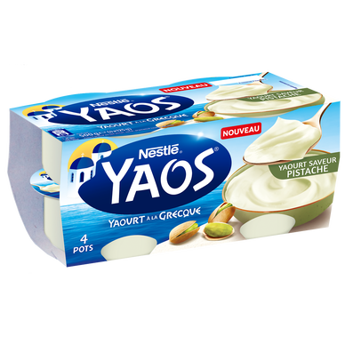 Yaourt grec à la pistache YAOS 4x125g