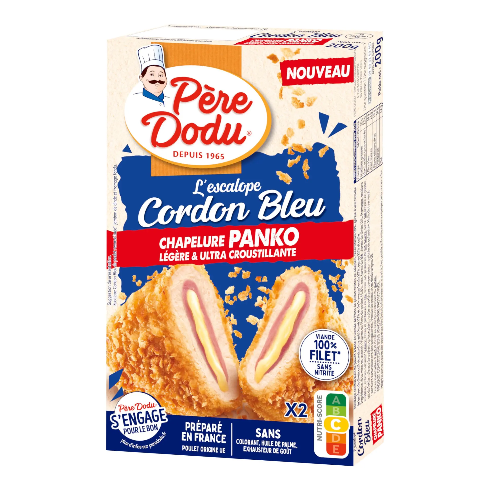 PERE DODU L'escalope cordon bleu chapelure panko