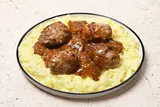 Boulettes, écrasé de pommes de terre & sauce moutarde, Frichti (370 g)
