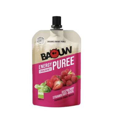 Purée énergetique BIO - framboise, fraise et kiwi, Baouw (90 g)