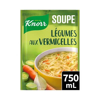 Knorr Soupe légumes aux vermicelles déshydratée en sachet pour 3, 61g