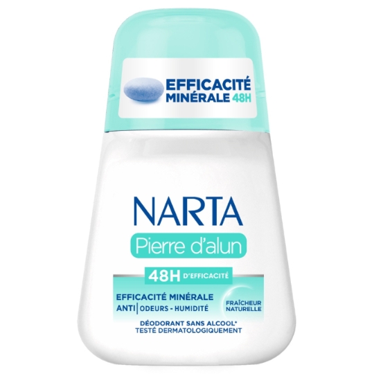 Déodorant Bille Pierre d'Alun 48H Efficacité Minérale Fraîcheur Naturelle NARTA