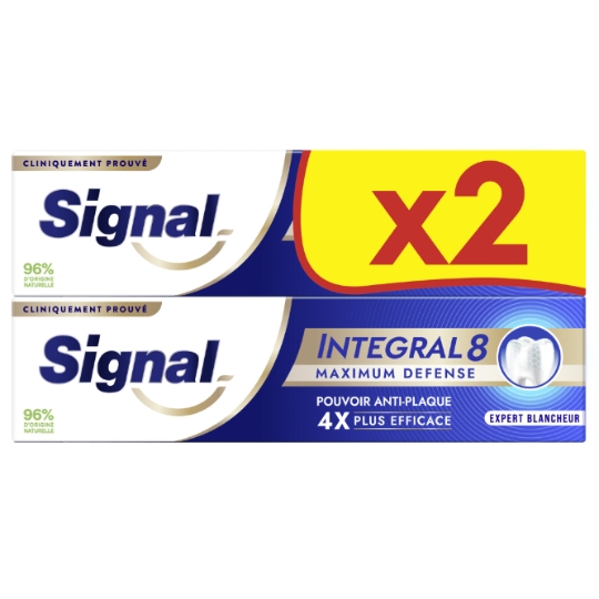 Dentifrice Intégral 8 Maximum Défense Expert Blancheur SIGNAL