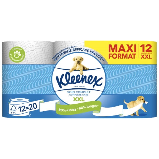 Papier Toilette Doux Texture 3D Soin Complet XXL KLEENEX
