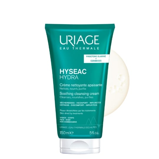 Crème Visage et Corps Peaux Desséchées Nettoyante Apaisante et Hydratante Hyseac Hydra URIAGE