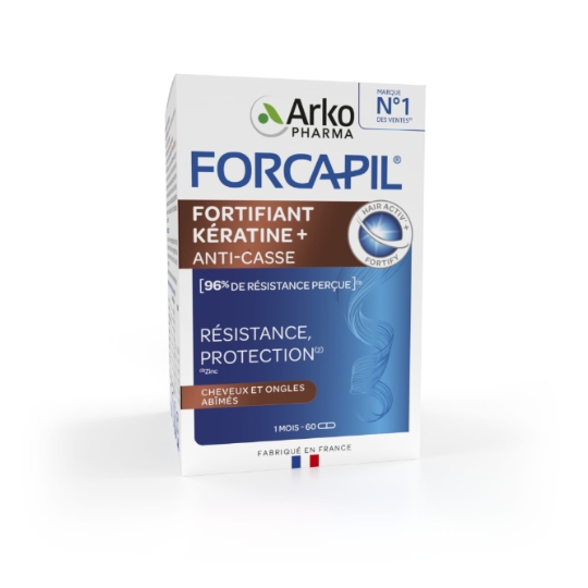Complément Alimentaires Fortifiant Kératine Anti-Casse pour Cheveux et Ongles Abîmées ARKOPHARMA