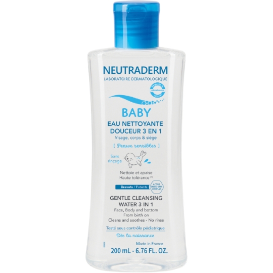 Eau nettoyante bébé Douceur 3en 1 NEUTRADERM