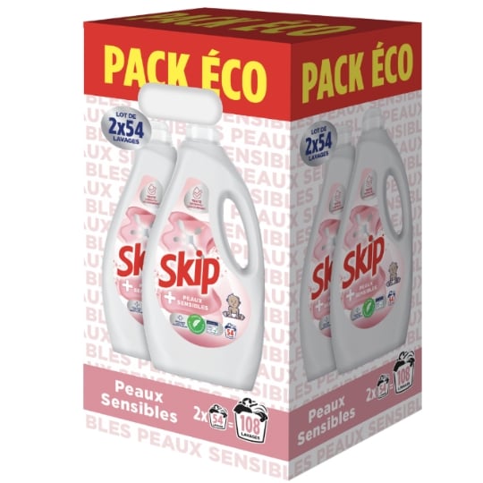 Lessive Liquide  Peaux Sensibles  SKIP