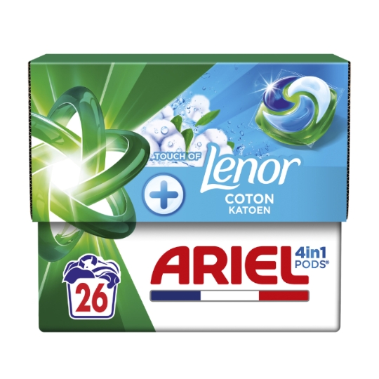 Capsules Lessive  4in1 Pods Touch Of Lenor Coton  ARIEL