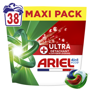 Lessive ARIEL Pods tout-en-1 Ultra détachant 38 doses