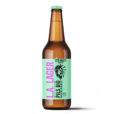 Biere blonde l.a lager TETE HAUTE BIO 4,4° 75cl