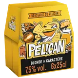 Bière blonde non filtrée PELICAN 7.5° 6x25cl