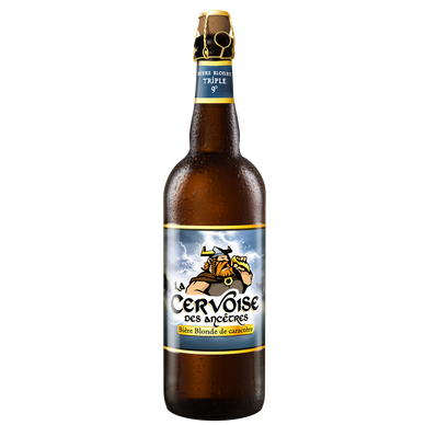 Bière blonde CERVOISE DES ANCETRES, 9°, - Bouteille 75cl