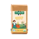Farine de blé T65 en cours de conversion biologique TRANSITION, sachet1kg