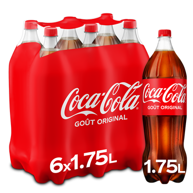 Soda COCA-COLA Original - Pack Bouteilles 6x1,75L