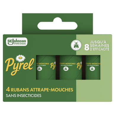 Rubans attrape mouches sans insecticides PYREL x4