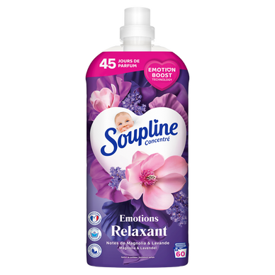 Adoucissant base sensorial Magnolia SOUPLINE 60 lavages 1,2l