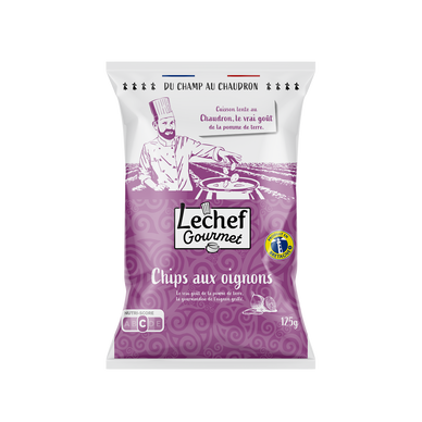 Chips artisanales au sel du golfe du morbihan cuite au chaudron paquet125g