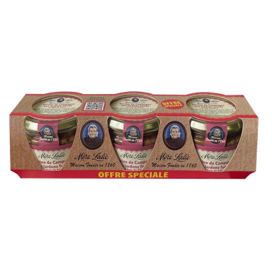 Terrine de Campagne aux Lardons Fumés MERE LALIE 3x180g