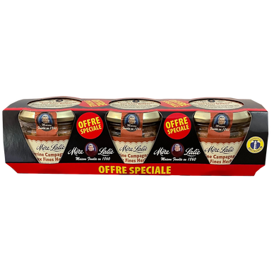Terrine campagnarde aux fines herbes Mère Lalie bocal 3x180g