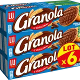 Biscuits  chocolat au lait LU GRANOLA, 6x200g
