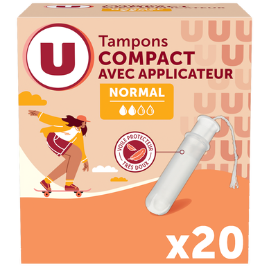 Tampon avec applicateur Compact normal x20