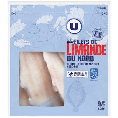 Filet de limande du Nord MSC  500g