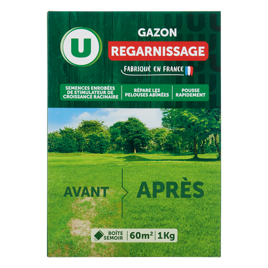 Gazon regarnissage + engrais 1kg