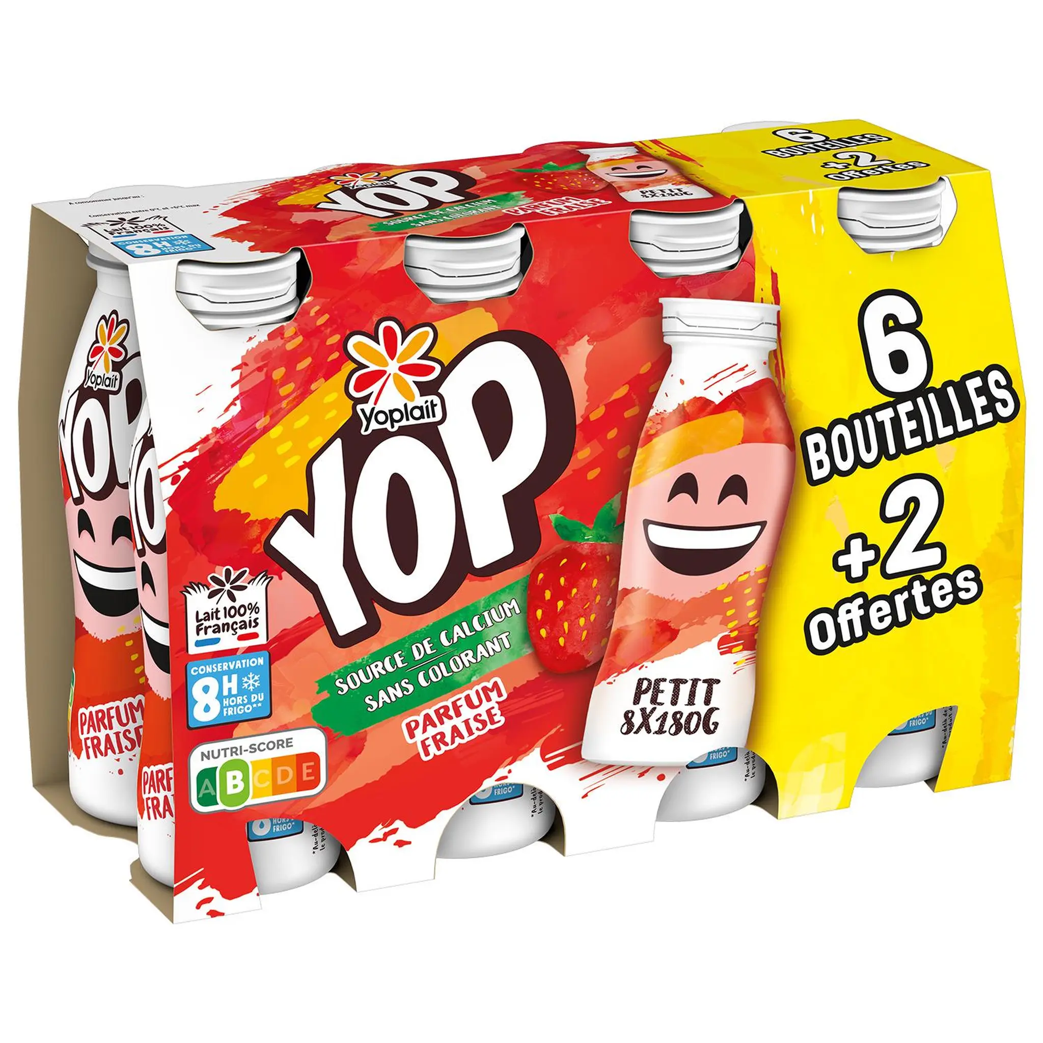 PTIT YOP Yaourt à boire à la fraise