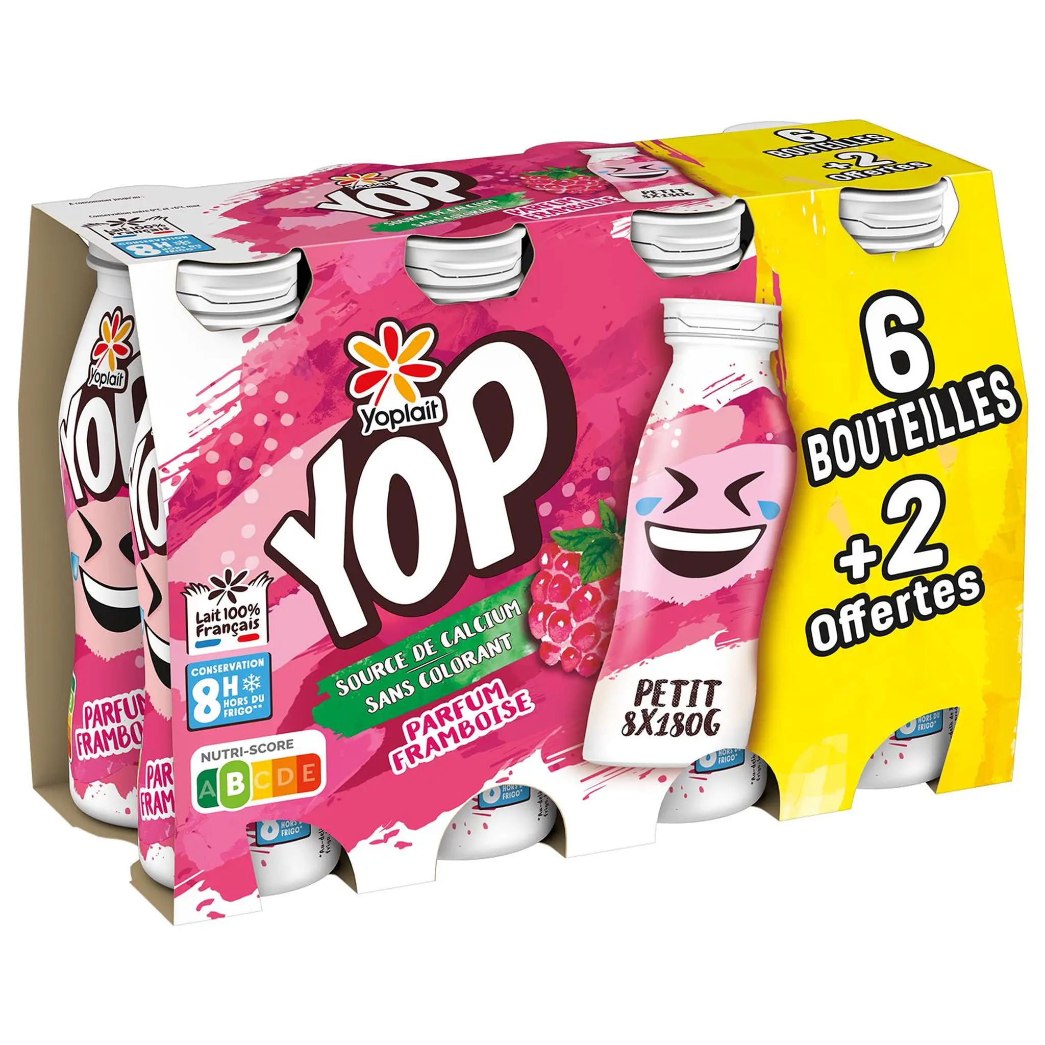 PTIT YOP Yaourt à boire à la framboise