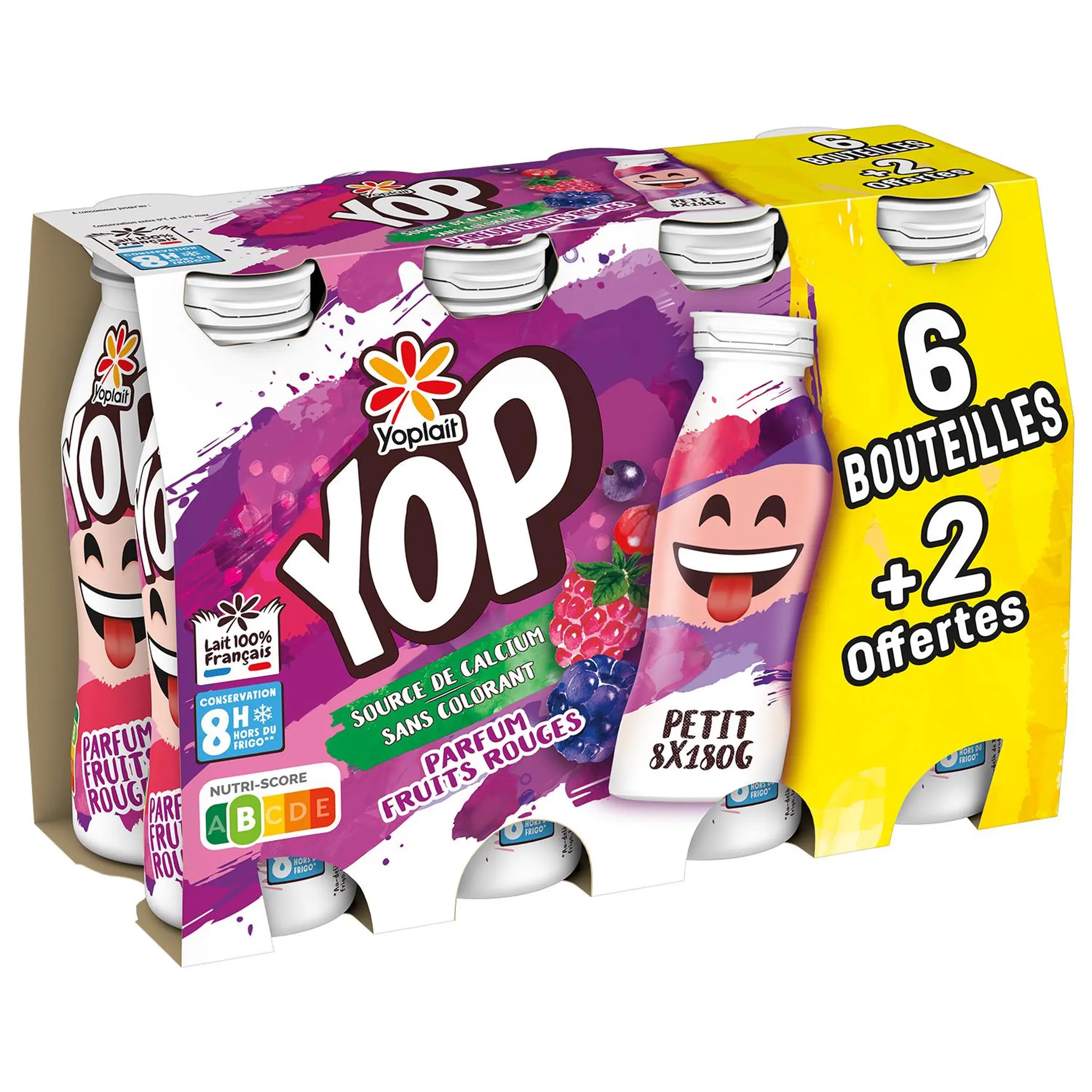 PTIT YOP Yaourt à boire aux fruits rouges