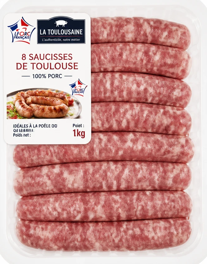 8 Saucisses de Toulouse
