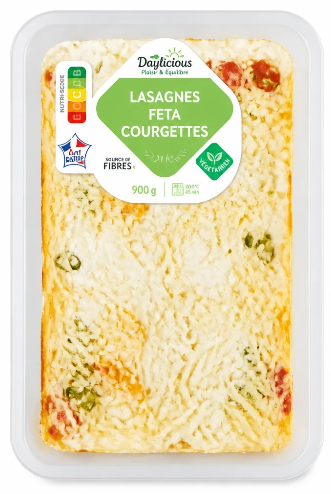 Lasagnes Feta Courgettes Daylicious