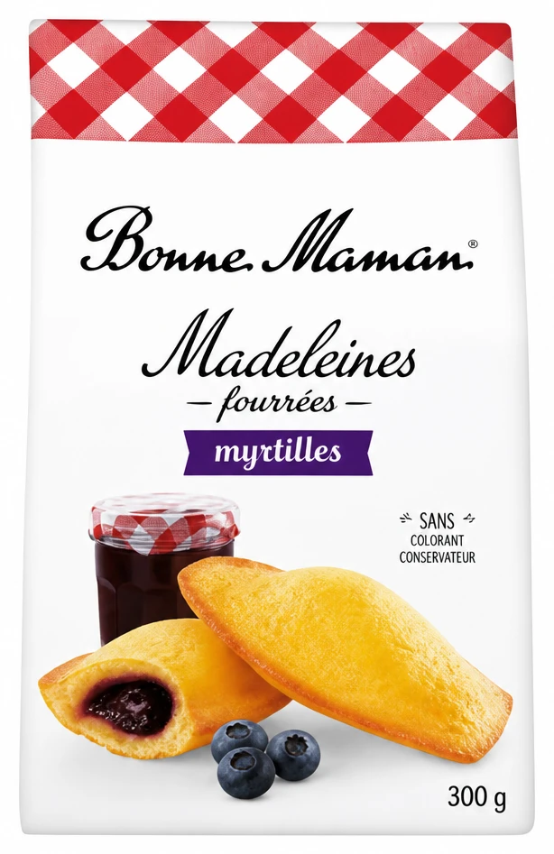 Madeleines Fourrées Myrtilles Bonne Maman