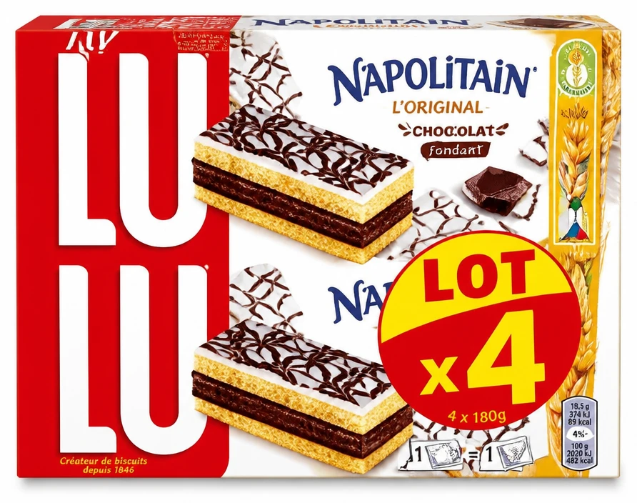 Lu Napolitain l'Original Lot x4
