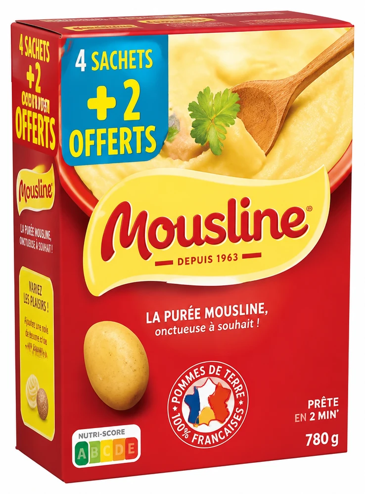 Mousline Purée Mousline, 4+2 offerts
