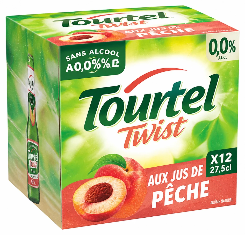 Tourtel Twist Boisson sans alcool 0,0° pack de 12 x 27,5 cl