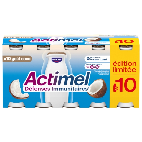 Yaourts à boire saveur coco ACTIMEL
