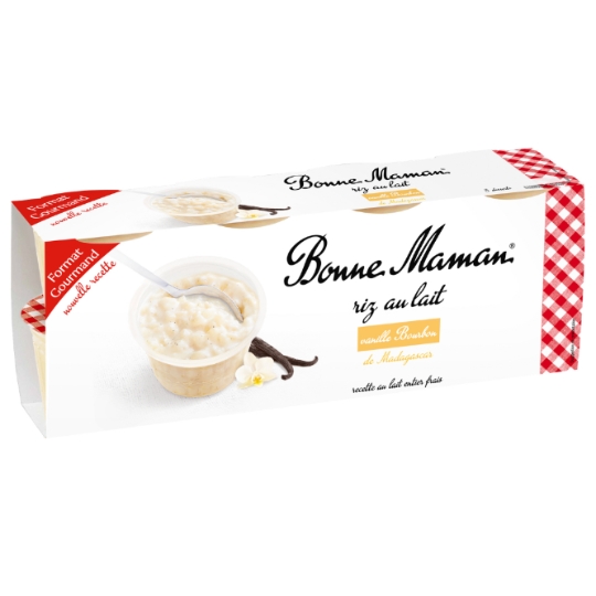 Dessert riz au lait vanille  BONNE MAMAN