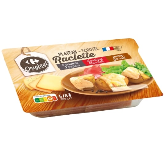 Fromage à Raclette assortiment CARREFOUR ORIGINAL
